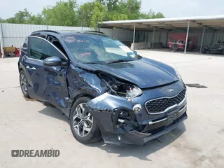 2022 Kia Sportage EX with VIN KNDPN3AC1N7023344, listed as a IAAI auction lot 42279615 with 53,151 mi miles and . Bid and sale history available at DreamBid. Image 1.