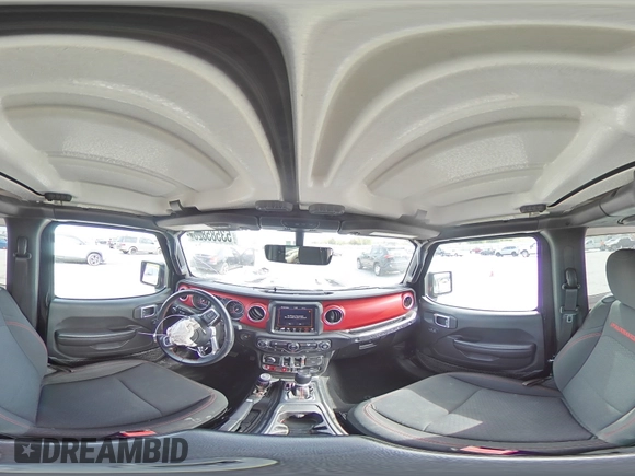 2021 Jeep Wrangler Rubicon with VIN 1C4HJXCG5MW797267, listed as a Copart auction lot 53585825 with 44,496 mi miles and Salvage title. Bid and sale history available at DreamBid. Image 13.