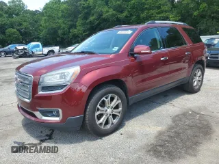 2015 GMC Acadia SLT z VIN 1GKKRRKDXFJ121466, wystawiony jako Copart lot #58935545 z przebiegiem Nie podano mil oraz Czysty tytuł • Clean title. Historia ofert i sprzedaży dostępna na DreamBid. Obrazek 1.