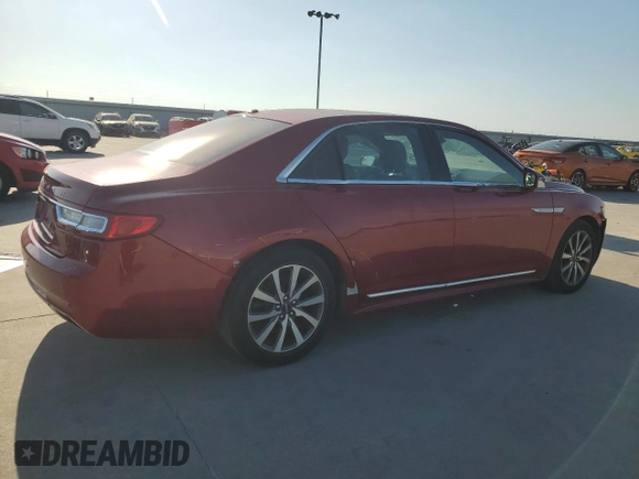 2017 Lincoln Continental Premiere with VIN 1LN6L9PK1H5608729, listed as a Copart auction lot 74144594 with 112,348 mi miles and Salvage Title. Bid and sale history available at carsss.com. Image 3.