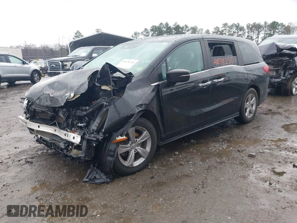 2019 Honda Odyssey EX-L with VIN 5FNRL6H76KB116195, listed as a IAAI auction lot 41078250 with 106,922 mi miles. Bid and sale history available at carsss.com. Image 17.