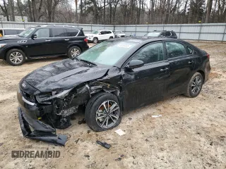 2024 Kia Forte LXS with VIN 3KPF24AD9RE806498, listed as a Copart auction lot 46053825 with 9,845 mi miles and Salvage Title. Bid and sale history available at carsss.com. Image 1.
