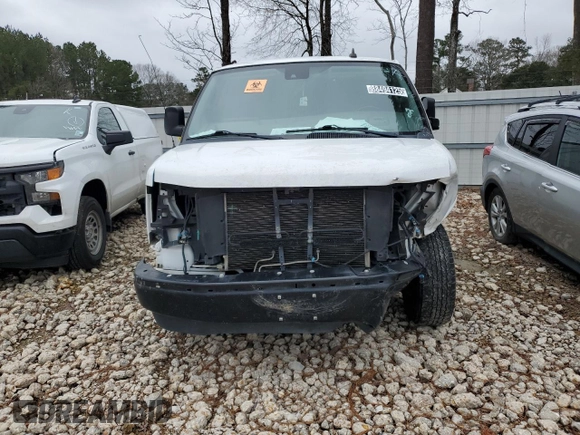 2020 Chevrolet Express Cargo Van with VIN 1GCWGAFG3L1265011, listed as a Copart auction lot 88494125 with 101,407 mi miles and Clean Title. Bid and sale history available at carsss.com. Image 5.