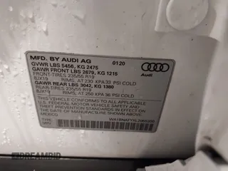 2020 Audi Q5 Premium Plus with VIN WA1BNAFYXL2055300, listed as a IAAI auction lot 41647004 with 66,473 mi miles. Bid and sale history available at carsss.com. Image 9.