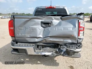 2022 Chevrolet Colorado 2WD LT with VIN 1GCGSCEN1N1222921, listed as a Copart auction lot 58193695 with 53,422 mi miles and Salvage title. Bid and sale history available at DreamBid. Image 6.