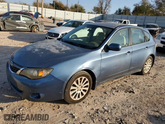 2008 Subaru Impreza Wagon (Natl) i w/Premium Pkg with VIN JF1GH61628H809581, listed as a Copart auction lot 83261394 with 187,372 mi miles and Clean Title. Bid and sale history available at carsss.com. Image 1.