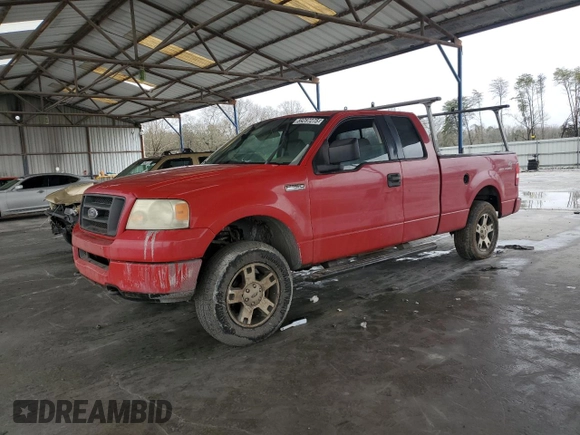 2005 Ford F-150 STX with VIN 1FTRX14W75FB71761, listed as a Copart auction lot 89287275 with 316,958 mi miles and Salvage Title. Bid and sale history available at carsss.com. Image 1.