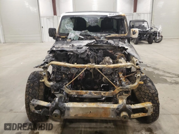 2021 Jeep Wrangler Unlimited Sahara High Altitude with VIN 1C4HJXEM0MW701659, listed as a Copart auction lot 86543654 with Not provided miles and Salvage title. Bid and sale history available at DreamBid. Image 5.