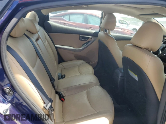 2013 Hyundai Elantra GLS z VIN 5NPDH4AE4DH206880, wystawiony jako Copart lot #56016145 z przebiegiem 112 681 mil mil oraz Szkoda całkowita • Salvage title. Historia ofert i sprzedaży dostępna na DreamBid. Obrazek 10.