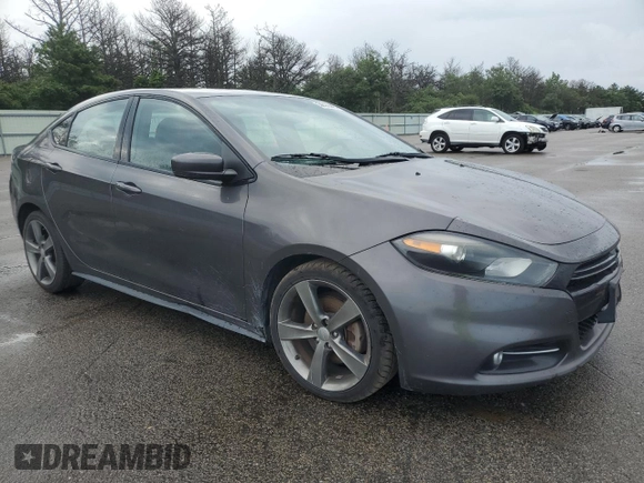 2015 Dodge Dart GT with VIN 1C3CDFEB8FD118821, listed as a Copart auction lot 64459445 with 122,870 mi miles and Salvage title. Bid and sale history available at DreamBid. Image 4.