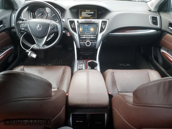 2015 Acura TLX V6 Advance with VIN 19UUB2F78FA008105, listed as a Copart auction lot 48707075 with 163,473 mi miles and Clean Title. Bid and sale history available at carsss.com. Image 8.