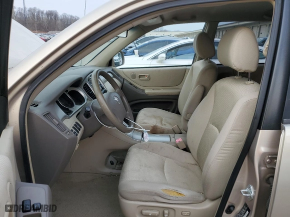 2006 Toyota Highlander w/3rd Row with VIN JTEDP21A860110508, listed as a Copart auction lot 49770065 with 254,587 mi miles and Salvage Title. Bid and sale history available at carsss.com. Image 7.