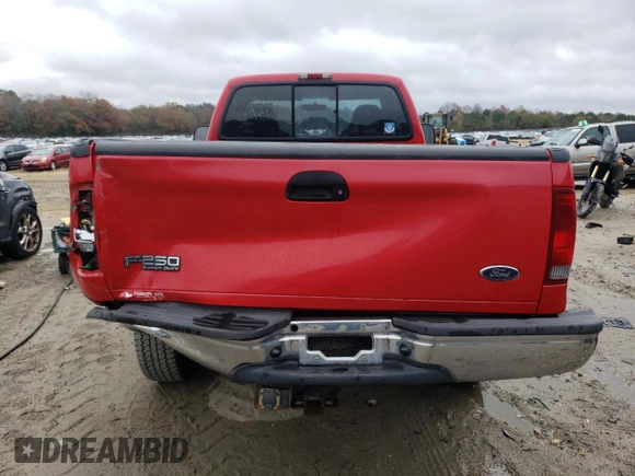 2002 Ford Super Duty F-250 XL with VIN 1FTNF21LX2EC88186, listed as a Copart auction lot 79945464 with 108,754 mi miles and Salvage Title. Bid and sale history available at carsss.com. Image 6.