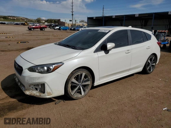 2018 Subaru Impreza Special Sports z VIN 4S3GTAM62J3728090, wystawiony jako Copart lot #54447345 z przebiegiem 93 258 mil mil oraz Szkoda całkowita • Salvage title. Historia ofert i sprzedaży dostępna na DreamBid. Obrazek 1.