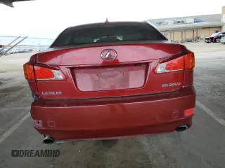 2009 Lexus IS 250 with VIN JTHBK262495090663, listed as a Copart auction lot 53739095 with 138,083 mi miles and Salvage Title. Bid and sale history available at carsss.com. Image 6.