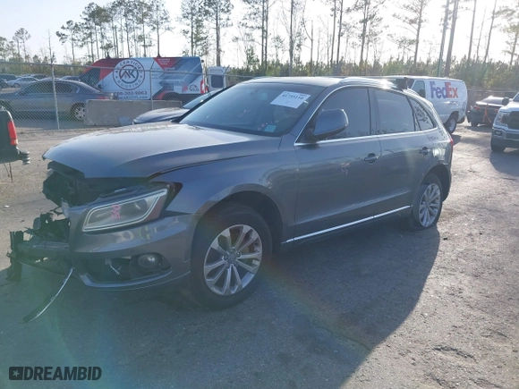 2013 Audi Q5 Premium Plus with VIN WA1LFBFP9DA046108, listed as a IAAI auction lot 41735110 with 142,410 mi miles. Bid and sale history available at carsss.com. Image 1.