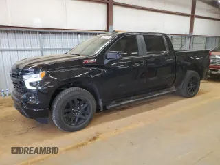 2023 Chevrolet Silverado 1500 RST with VIN 2GCUDEED3P1152321, listed as a Copart auction lot 47077775 with 43,626 mi miles and Salvage Title. Bid and sale history available at carsss.com. Image 1.