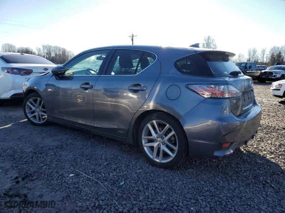 2015 Lexus CT 200h Hybrid with VIN JTHKD5BH9F2249678, listed as a Copart auction lot 43129485 with 109098 miles and Salvage Title. Bid and sale history available at carsss.com. Image 2.
