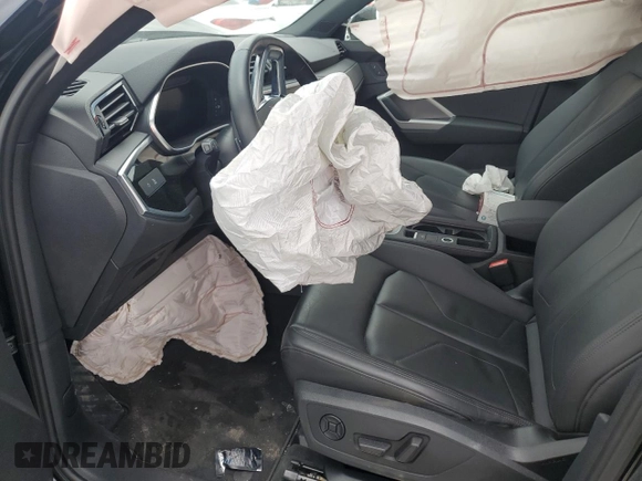 2021 Audi Q3 S line Premium Plus with VIN WA1EECF3XM1026707, listed as a Copart auction lot 46916875 with 0 mi miles and Salvage Title. Bid and sale history available at carsss.com. Image 7.