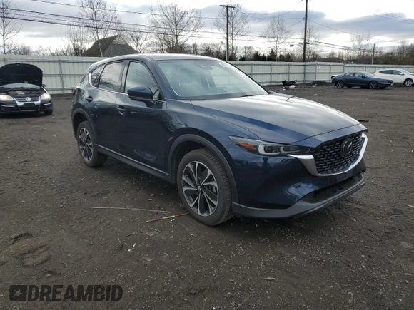 2022 Mazda CX-5 2.5 S Premium Package with VIN JM3KFBDM8N1523940, listed as a Copart auction lot 49619375 with 47,625 mi miles and Salvage Title. Bid and sale history available at carsss.com. Image 4.