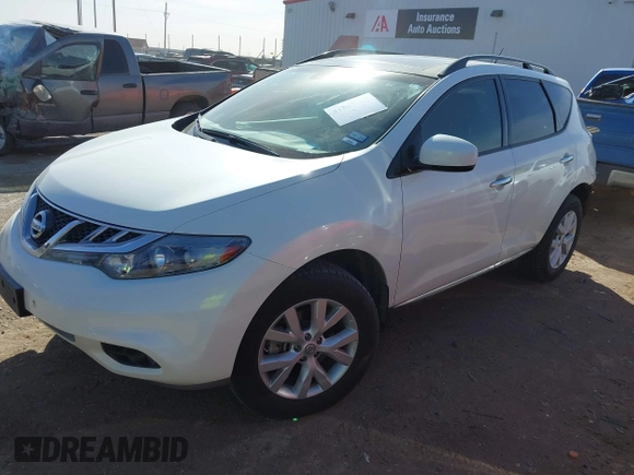 2013 Nissan Murano LE with VIN JN8AZ1MU2DW201208, listed as a IAAI auction lot 41647564 with 60,914 mi miles and . Bid and sale history available at DreamBid. Image 2.