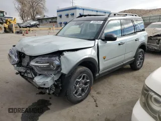 2024 Ford Bronco Sport Badlands z VIN 3FMCR9D99RRF16642, wystawiony jako Copart lot #46909455 z przebiegiem Nie podano mil oraz Szkoda całkowita • Salvage title. Historia ofert i sprzedaży dostępna na DreamBid. Obrazek 1.