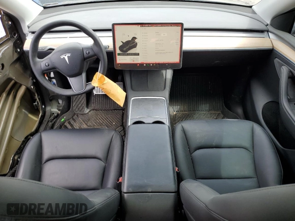 2022 Tesla Model Y Long Range z VIN 7SAYGDEE7NA014402, wystawiony jako Copart lot #56325005 z przebiegiem 41 171 mil mil oraz Szkody całkowita. Historia ofert i sprzedaży dostępna na DreamBid. Obrazek 8.