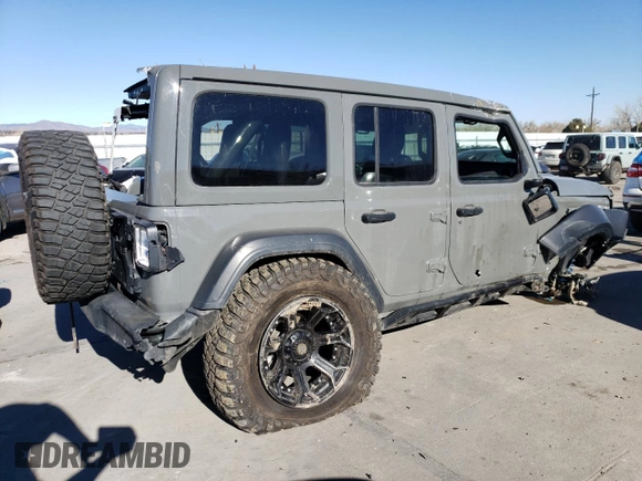 2023 Jeep Wrangler Sport S with VIN 1C4HJXDG3PW602849, listed as a Copart auction lot 46718365 with 24,308 mi miles and Salvage Title. Bid and sale history available at DreamBid. Image 3.