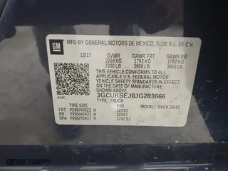 2018 Chevrolet Silverado 1500 LTZ with VIN 3GCUKSEJ0JG283666, listed as a IAAI auction lot 41533016 with 215,097 mi miles. Bid and sale history available at carsss.com. Image 9.