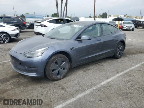 2023 Tesla Model 3 with VIN 5YJ3E1EA5PF542678, listed as a Copart auction lot 54438255 with 11,645 mi miles and Salvage Title. Bid and sale history available at carsss.com. Image 1.