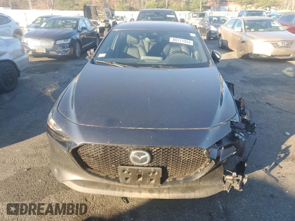 2021 Mazda 3 Select with VIN JM1BPBKL9M1345549, listed as a Copart auction lot 80771954 with 59,400 mi miles and Salvage title. Bid and sale history available at DreamBid. Image 5.