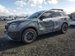 2024 Nissan Pathfinder Rock Creek with VIN 5N1DR3BD5RC240984, listed as a Copart auction lot 46609575 with 10,808 mi miles and Salvage Title. Bid and sale history available at carsss.com. Image 1.