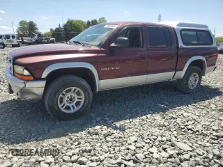 2002 Dodge Dakota SLT with VIN 1B7HG48N82S536711, listed as a Copart auction lot 53661535 with 161,460 mi miles and Clean Title. Bid and sale history available at carsss.com. Image 1.