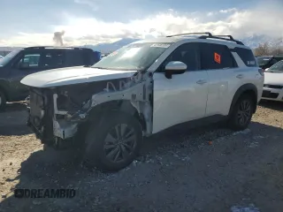 2023 Nissan Pathfinder SV z VIN 5N1DR3BC7PC231160, wystawiony jako Copart lot #42936395 z przebiegiem 40 560 mil mil oraz Szkoda całkowita • Salvage title. Historia ofert i sprzedaży dostępna na DreamBid. Obrazek 1.