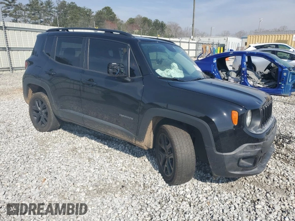 2017 Jeep Renegade Altitude with VIN ZACCJBBH6HPG29616, listed as a Copart auction lot 48911005 with 121,526 mi miles and Salvage title. Bid and sale history available at DreamBid. Image 4.