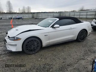 2018 Ford Mustang GT Premium z VIN 1FATP8FF0J5155595, wystawiony jako Copart lot #81584324 z przebiegiem 63 535 mil mil oraz Szkoda całkowita • Salvage title. Historia ofert i sprzedaży dostępna na DreamBid. Obrazek 1.
