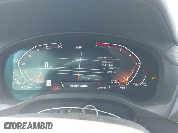 2021 BMW X4 xDrive30i z VIN 5UX2V1C02M9G88260, wystawiony jako IAAI lot #41991270 z przebiegiem 48 817 mil mil oraz . Historia ofert i sprzedaży dostępna na DreamBid. Obrazek 7.