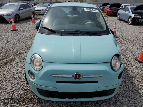 2017 FIAT 500 Pop with VIN 3C3CFFKR6HT694321, listed as a Copart auction lot 52919045 with 46,497 mi miles and Salvage Title. Bid and sale history available at carsss.com. Image 5.