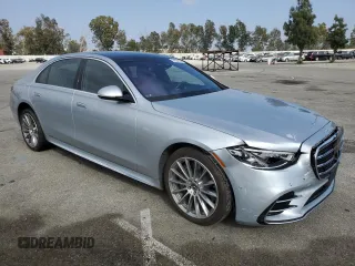 2022 Mercedes-Benz S 580 with VIN W1K6G7GB4NA097913, listed as a Copart auction lot 54534295 with Not Provided miles and Salvage Title. Bid and sale history available at DreamBid. Image 4.