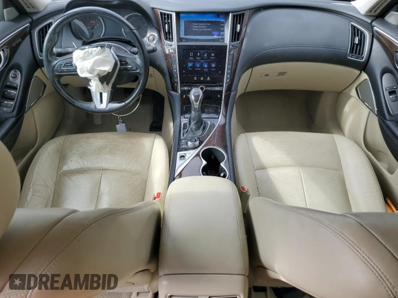 2018 Infiniti Q50 3.0t Luxe with VIN JN1EV7AP1JM354635, listed as a Copart auction lot 45191065 with 58,914 mi miles and Salvage Title. Bid and sale history available at carsss.com. Image 8.
