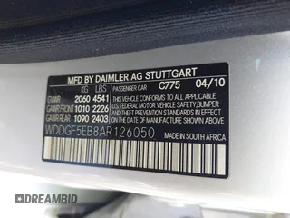 2010 Mercedes-Benz C-Class C 300 Sport with VIN WDDGF5EB8AR126050, listed as a IAAI auction lot 41969864 with 194,115 mi miles. Bid and sale history available at carsss.com. Image 9.