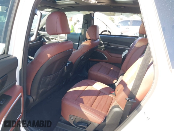2023 Kia Telluride SX Prestige X-Pro with VIN 5XYP5DGC3PG356177, listed as a IAAI auction lot 41890333 with 19,590 mi miles and . Bid and sale history available at DreamBid. Image 8.