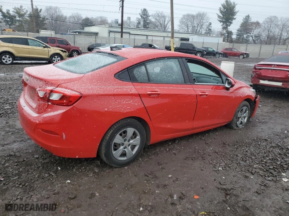 2018 Chevrolet Cruze LS with VIN 1G1BC5SMXJ7196592, listed as a Copart auction lot 88644545 with 59,373 mi miles and Salvage Title. Bid and sale history available at carsss.com. Image 3.