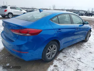 2018 Hyundai Elantra SEL with VIN 5NPD84LF4JH367750, listed as a IAAI auction lot 41528384 with 40,871 mi miles. Bid and sale history available at carsss.com. Image 4.