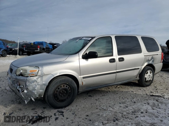 2007 Chevrolet Uplander LS Fleet with VIN 1GNDV23197D102913, listed as a Copart auction lot 87792855 with 236,259 mi miles and Clean Title. Bid and sale history available at carsss.com. Image 1.