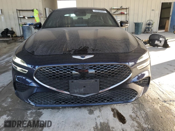 2023 Genesis G70 3.3T with VIN KMTG54TE2PU110213, listed as a Copart auction lot 43505025 with 13,039 mi miles and Salvage Title. Bid and sale history available at DreamBid. Image 5.