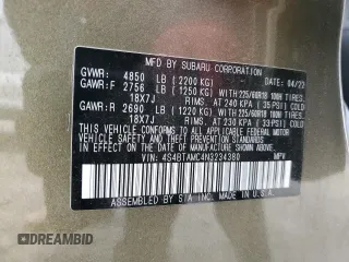 2022 Subaru Outback Limited z VIN 4S4BTAMC4N3234380, wystawiony jako Copart lot #46545785 z przebiegiem 27 491 mil mil oraz Szkoda całkowita • Salvage title. Historia ofert i sprzedaży dostępna na DreamBid. Obrazek 12.