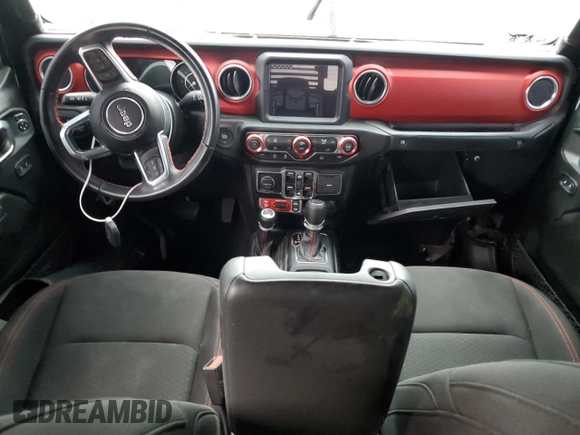 2022 Jeep Gladiator Rubicon with VIN 1C6JJTBG5NL101657, listed as a Copart auction lot 74682144 with 13,352 mi miles and Non repairable. Bid and sale history available at DreamBid. Image 8.