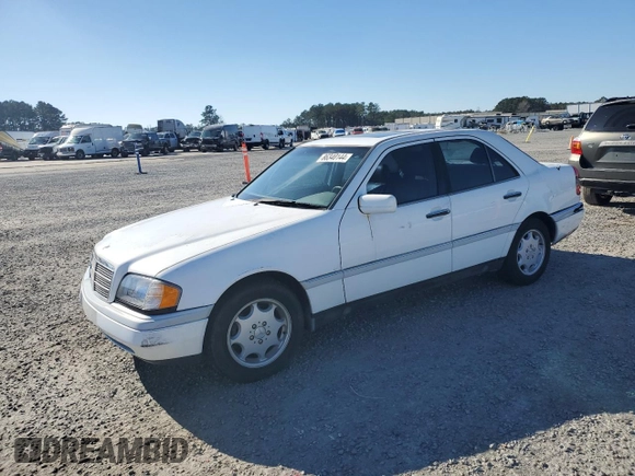 1996 Mercedes-Benz C with VIN WDBHA28E8TF389546, listed as a Copart auction lot 86340144 with 314,364 mi miles and Salvage Title. Bid and sale history available at carsss.com. Image 1.