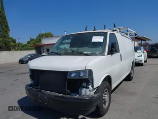2023 Chevrolet Express Cargo with VIN 1GCWGAFP2P1100606, listed as a IAAI auction lot 42450171 with 34,000 mi miles and . Bid and sale history available at DreamBid. Image 18.